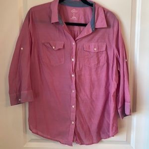 St Johns Bay Button Down Blouse